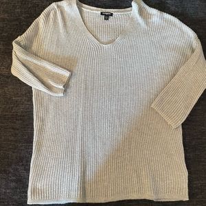 Gray express sweater size medium